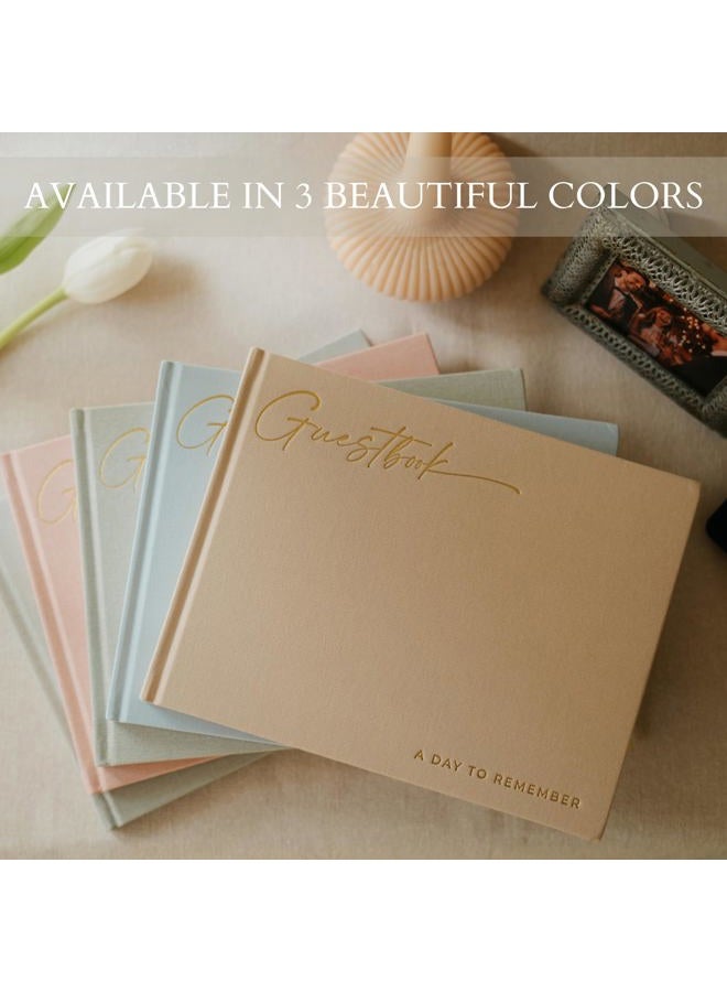 ZICOTO Beautiful Wedding Guest Book for Your Wedding Reception - Simply Elegant Guestbook to Sign in and Add Polaroid Photos - The Perfect Wedding Or Baby Shower Guest Book for The Special Day - Image 5